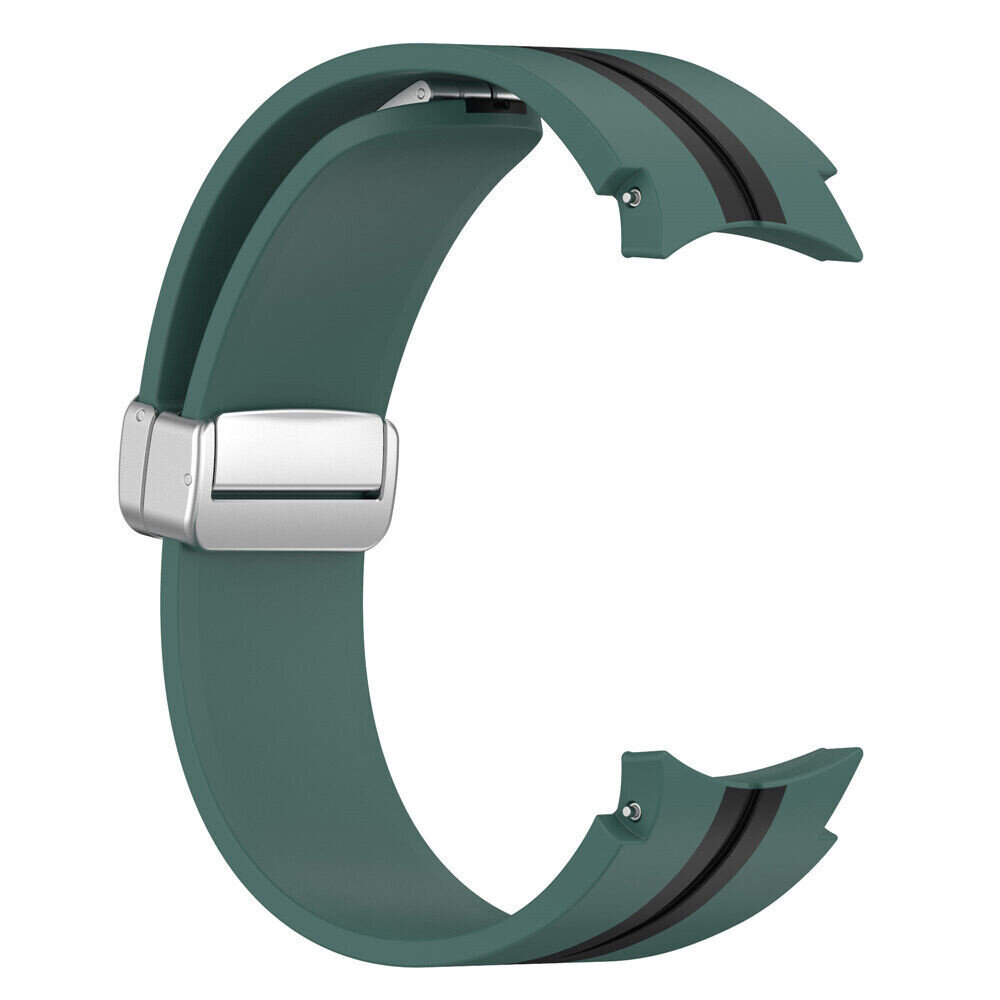 Strap-it Strap-it Samsung Galaxy Watch 6 Classic 43mm Silicone D-Buckle Strap (Green/Black) Strap-it Strap-it Samsung Galaxy Watch 6 Classic 43mm Silicone D-Buckle Strap (Green/Black)