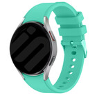 Strap-it Strap-it Samsung Galaxy Watch 6 Classic 43mm Silicone Strap Perfect Fit (Aqua)