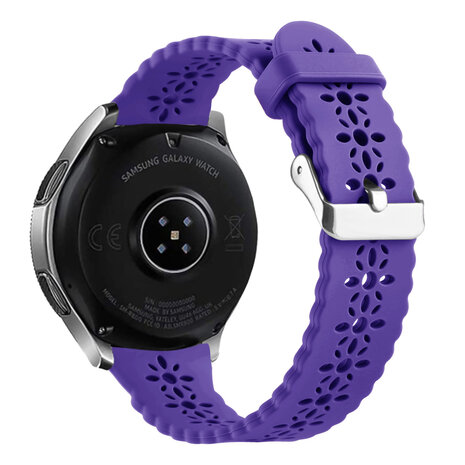 Samsung Galaxy Watch 6 Classic 43mm Patterned Silicone Strap Deep