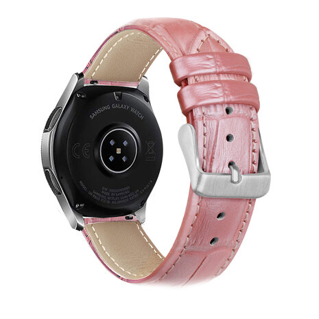 Strap-it Strap-it Samsung Galaxy Watch 6 Classic 47mm Leather Strap Crocodile Grain (Pink) Strap-it Strap-it Samsung Galaxy Watch 6 Classic 47mm Leather Strap Crocodile Grain (Pink)