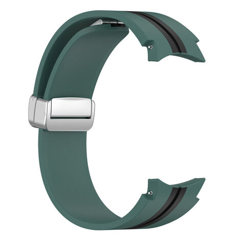 Strap-it Strap-it Samsung Galaxy Watch 6 Classic 47mm Silicone D-Buckle Strap (Green/Black) Strap-it Strap-it Samsung Galaxy Watch 6 Classic 47mm Silicone D-Buckle Strap (Green/Black)