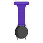 Strap-it Strap-it Samsung Galaxy Watch 6 Classic 47mm Nurse Fob (Purple)