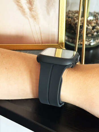 Strap-it Strap-it Apple Watch Hardcase with Glass (Black) Strap-it Strap-it Apple Watch Hardcase with Glass (Black)