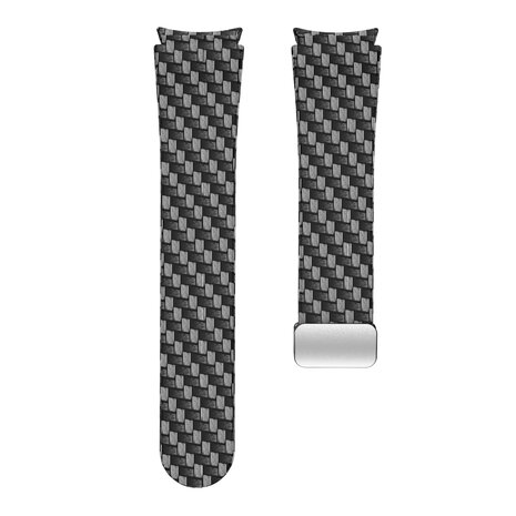 Strap-it Strap-it Samsung Galaxy Watch 4 44mm D-Buckle Strap Carbon Fibre Strap-it Strap-it Samsung Galaxy Watch 4 44mm D-Buckle Strap Carbon Fibre