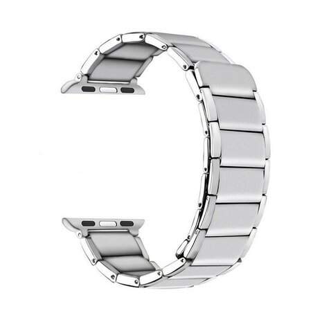 Strap-it Strap-it Apple Watch Magnetic Steel Strap (Silver) Strap-it Strap-it Apple Watch Magnetic Steel Strap (Silver)