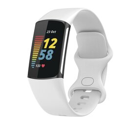 Strap-it Fitbit Charge 6 Silicone Strap (White)