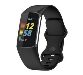 Strap-it Fitbit Charge 6 Silicone Strap (Black)