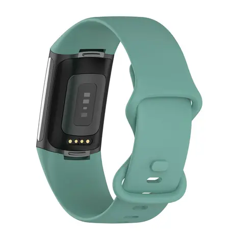 Strap-it Strap-it Fitbit Charge 6 Silicone Strap (Viridian)