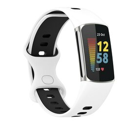 Strap-it Fitbit Charge 6 Sport Strap (White/Black) Strap-it Fitbit Charge 6 Sport Strap (White/Black)
