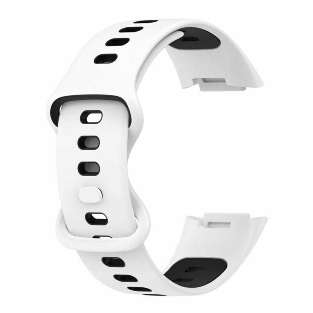 Strap-it Strap-it Fitbit Charge 6 Sport Strap (White/Black) Strap-it Strap-it Fitbit Charge 6 Sport Strap (White/Black)