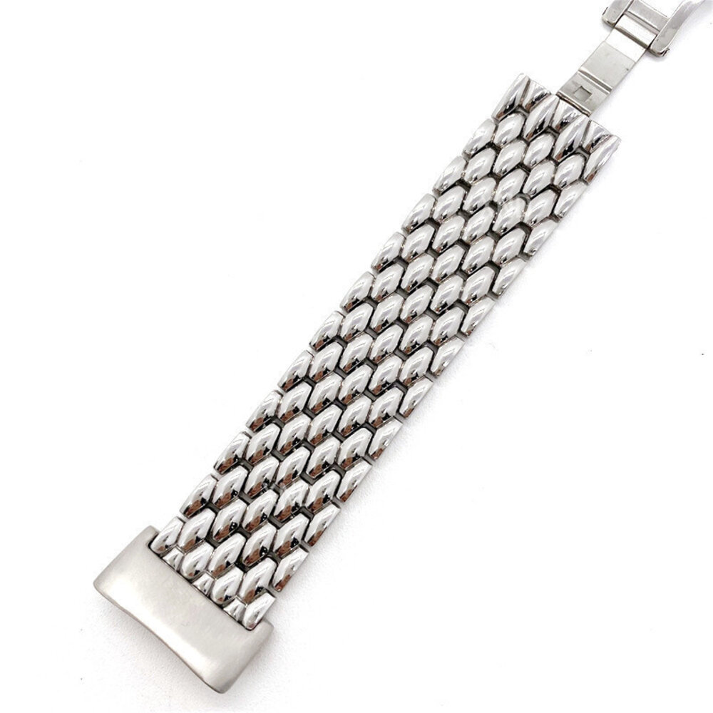 Strap-it Strap-it Fitbit Charge 6 Steel Strap Dragon (Silver) Strap-it Strap-it Fitbit Charge 6 Steel Strap Dragon (Silver)