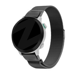Garmin Fenix 5 6 Milanese Loop Strap Black