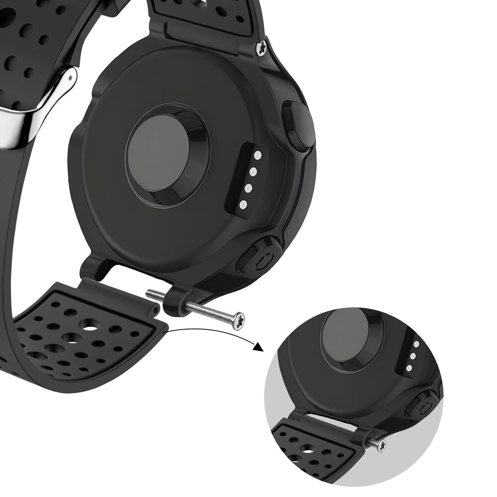 Bandz Bandz Garmin Forerunner 735xt Silicone Strap 'Classic' (Black)