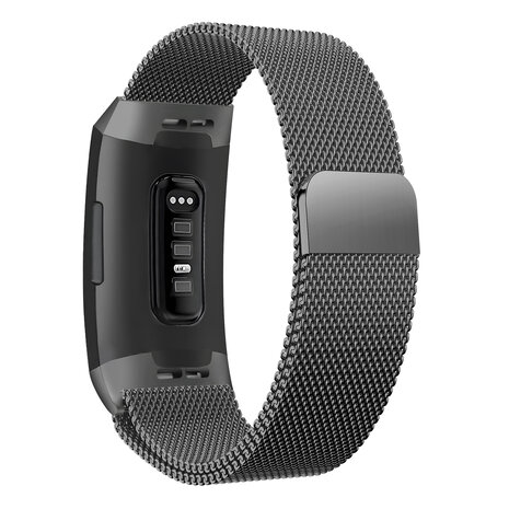 Bandz Bandz Fitbit Charge 4 Milanese Loop Strap (Black) Bandz Bandz Fitbit Charge 4 Milanese Loop Strap (Black)