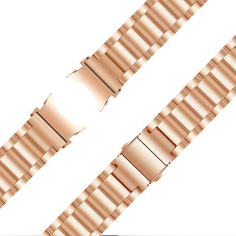 Bandz Bandz Samsung Galaxy Watch 5 - 40mm Steel Strap 'Classic' (Rose Gold) Bandz Bandz Samsung Galaxy Watch 5 - 40mm Steel Strap 'Classic' (Rose Gold)