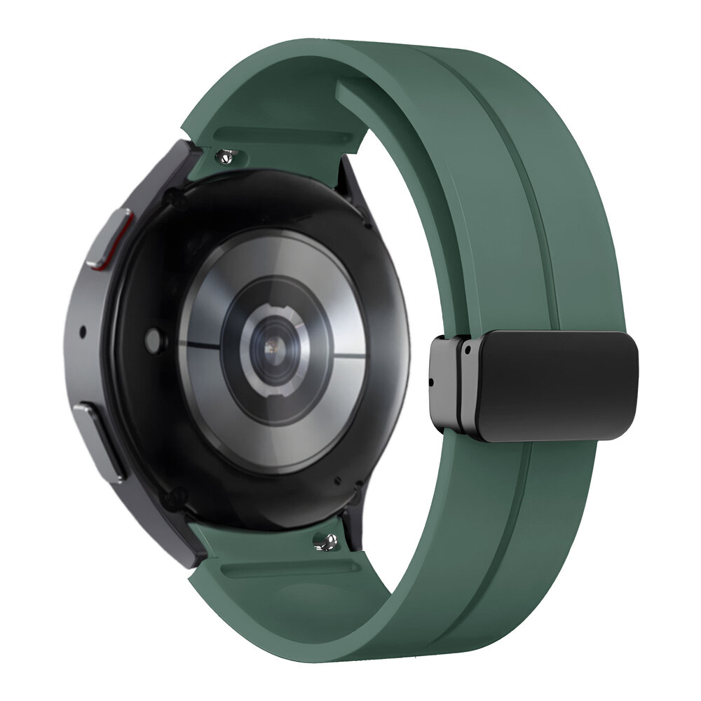 Samsung Galaxy Watch 6 40mm Silicone Strap with D Buckle Dark Green
