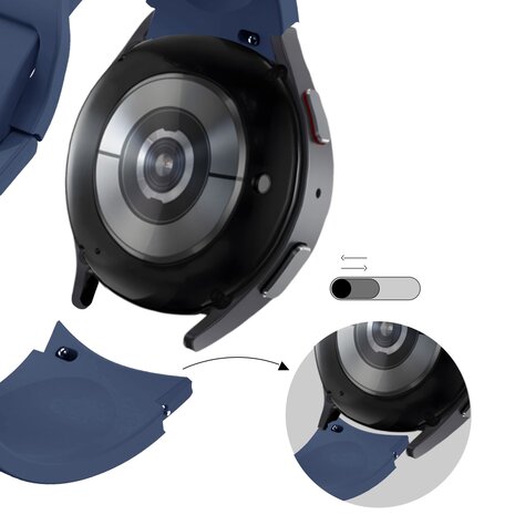 Bandz Bandz Samsung Galaxy Watch 4 40mm Silicone Strap 'Extreme' (Dark Blue)