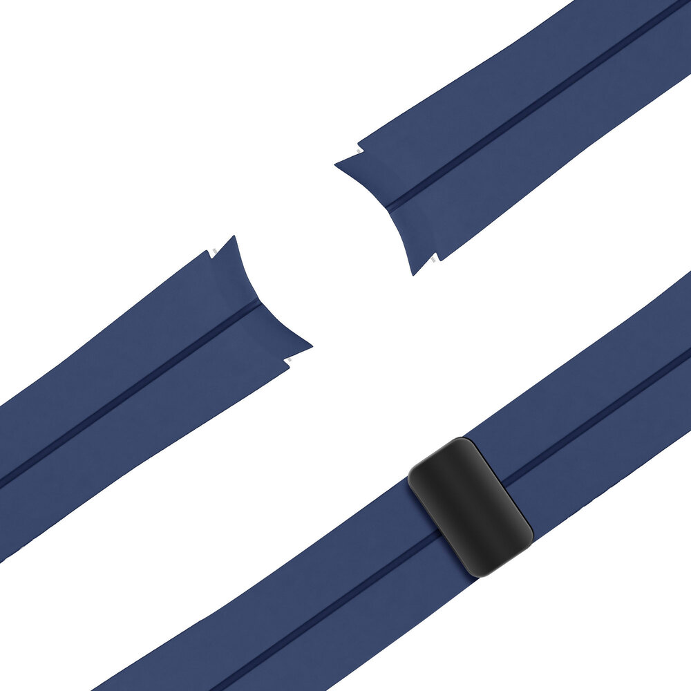 Bandz Bandz Samsung Galaxy Watch 4 40mm Silicone Strap with D-Buckle (Dark Blue)