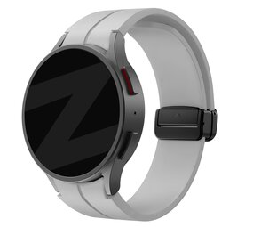 Bandz Bandz Samsung Galaxy Watch 4 40mm Silicone Strap with D-Buckle (Grey)