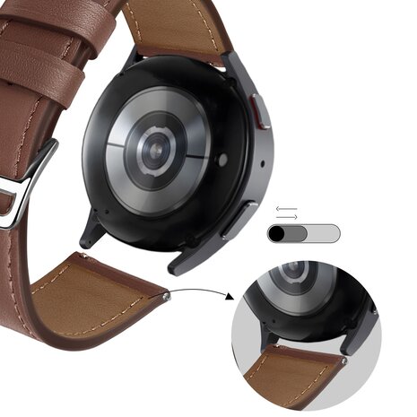Bandz Bandz Amazfit GTS 3 Leather Strap 'Deluxe' (Brown) Bandz Bandz Amazfit GTS 3 Leather Strap 'Deluxe' (Brown)