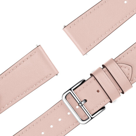 Bandz Bandz Samsung Galaxy Watch 5 44mm Leather Strap 'Deluxe' (Pink) Bandz Bandz Samsung Galaxy Watch 5 44mm Leather Strap 'Deluxe' (Pink)