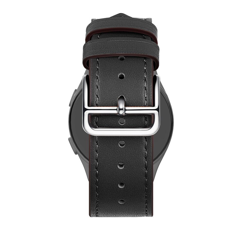 Bandz Bandz Xiaomi Watch S1 Leather Strap 'Deluxe' (Black) Bandz Bandz Xiaomi Watch S1 Leather Strap 'Deluxe' (Black)