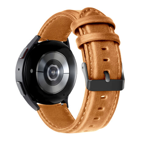 Bandz Bandz Xiaomi Amazfit GTS Leather Strap Classic Brown
