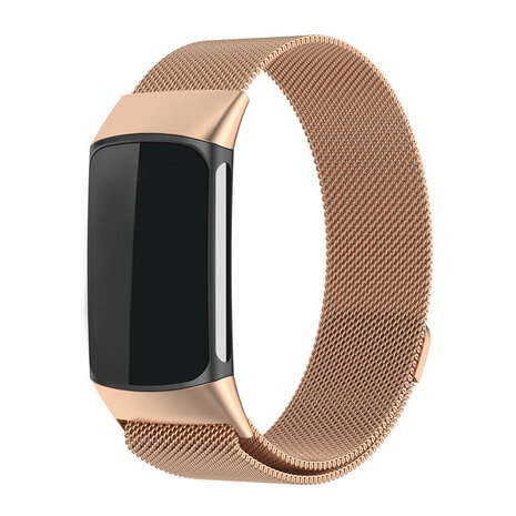 Fitbit Charge 6 Leather Strap (Brown)