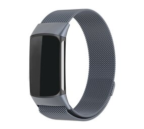 Strap-it Fitbit Charge 6 Milanese Strap (Space Grey) Strap-it Fitbit Charge 6 Milanese Strap (Space Grey)