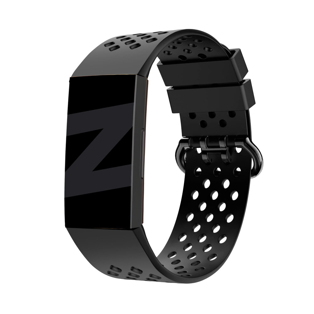 Bandz Bandz Fitbit Charge 3 Sport Strap 'Sport Air' (Black) Bandz Bandz Fitbit Charge 3 Sport Strap 'Sport Air' (Black)