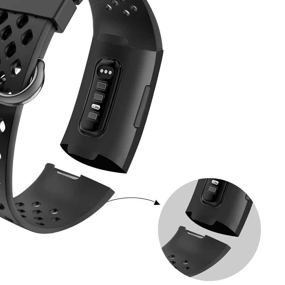 Bandz Bandz Fitbit Charge 3 Sport Strap 'Sport Air' (Black) Bandz Bandz Fitbit Charge 3 Sport Strap 'Sport Air' (Black)