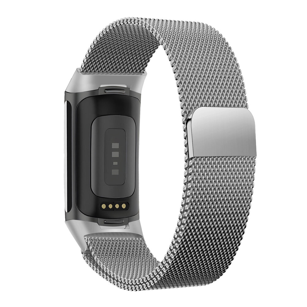 Bandz Bandz Fitbit Charge 5 Milanese Loop Strap (Silver) Bandz Bandz Fitbit Charge 5 Milanese Loop Strap (Silver)