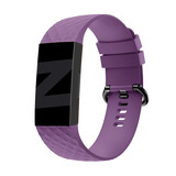 Bandz Bandz Fitbit Charge 3 Silicone Strap 'Classic' (Purple)