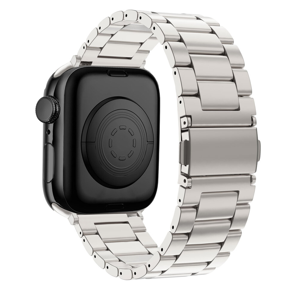 Bandz Bandz Apple Watch Steel Strap 'Classic' (Starlight) Bandz Bandz Apple Watch Steel Strap 'Classic' (Starlight)