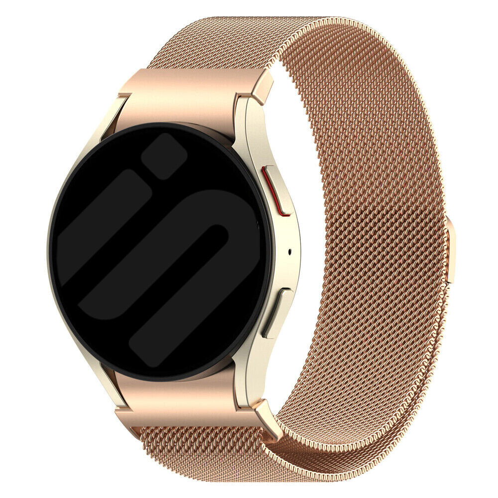 Strap-it Strap-it Samsung Galaxy Watch 6 Classic 43mm 'One push' Milanese Strap (Rose Gold) Strap-it Strap-it Samsung Galaxy Watch 6 Classic 43mm 'One push' Milanese Strap (Rose Gold)