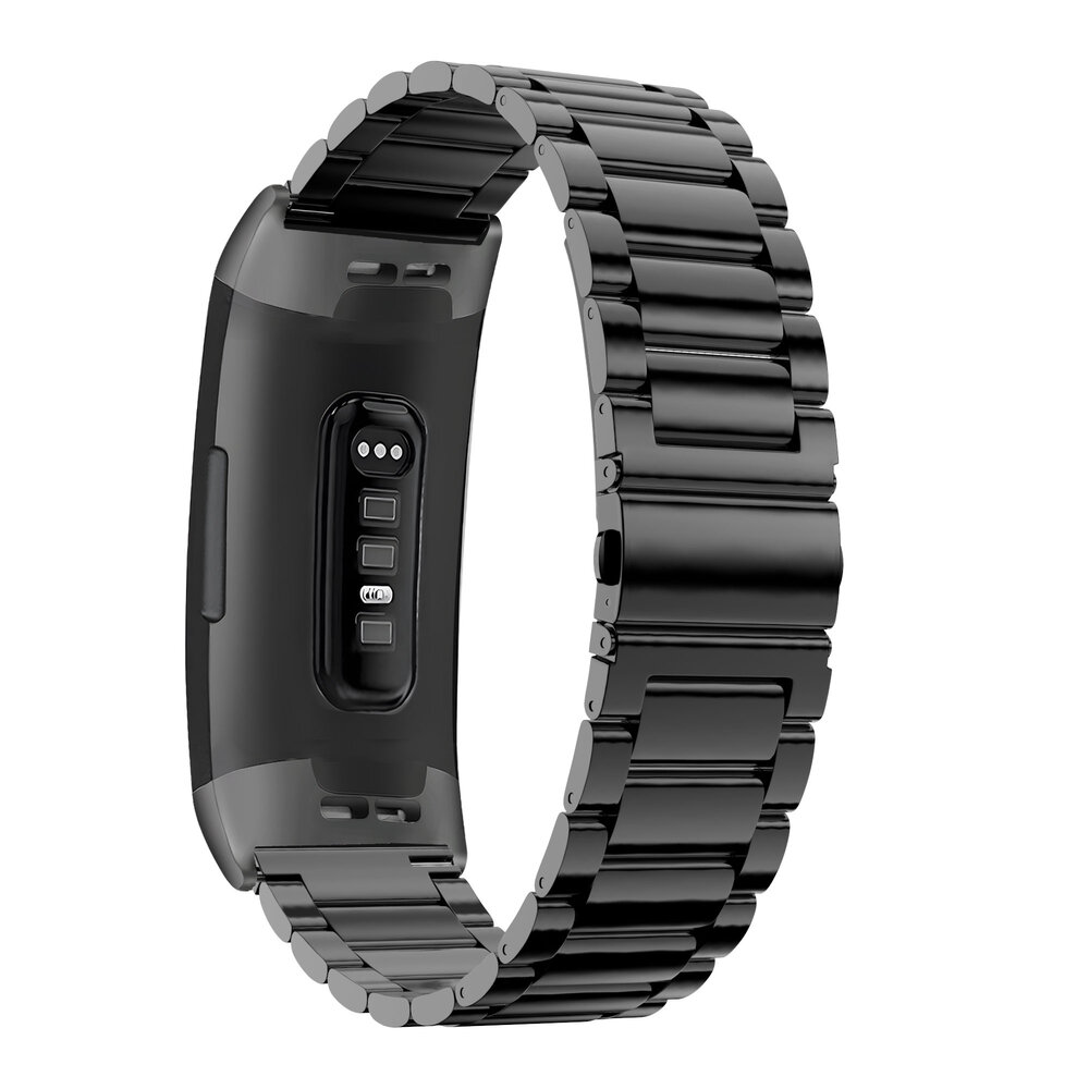 Bandz Bandz Fitbit Charge 3 Steel Strap 'Classic' (Black) Bandz Bandz Fitbit Charge 3 Steel Strap 'Classic' (Black)