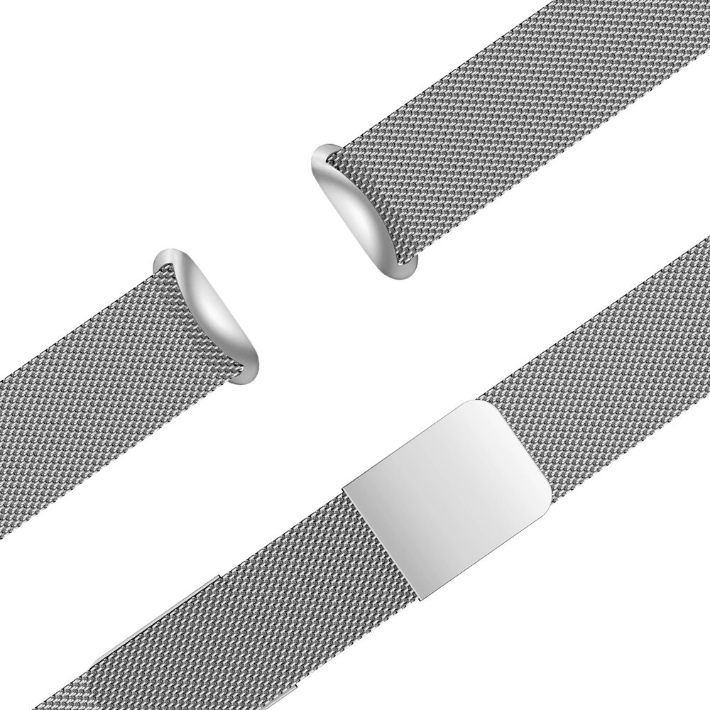 Bandz Bandz Fitbit Luxe Milanese Loop Strap (Silver) Bandz Bandz Fitbit Luxe Milanese Loop Strap (Silver)