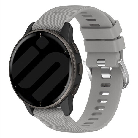 Strap-it Strap-it Garmin Venu SQ Silicone Strap (Light Grey)