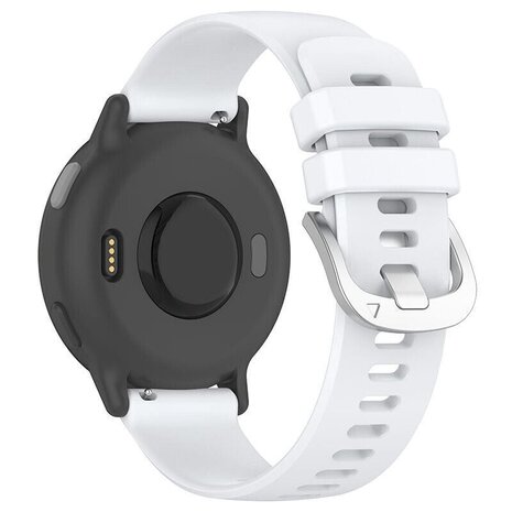 Strap-it Strap-it Garmin Vivoactive 5 Classic Silicone Strap (White)