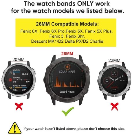 Garmin Fenix 3 Silicone Strap donkerGreen