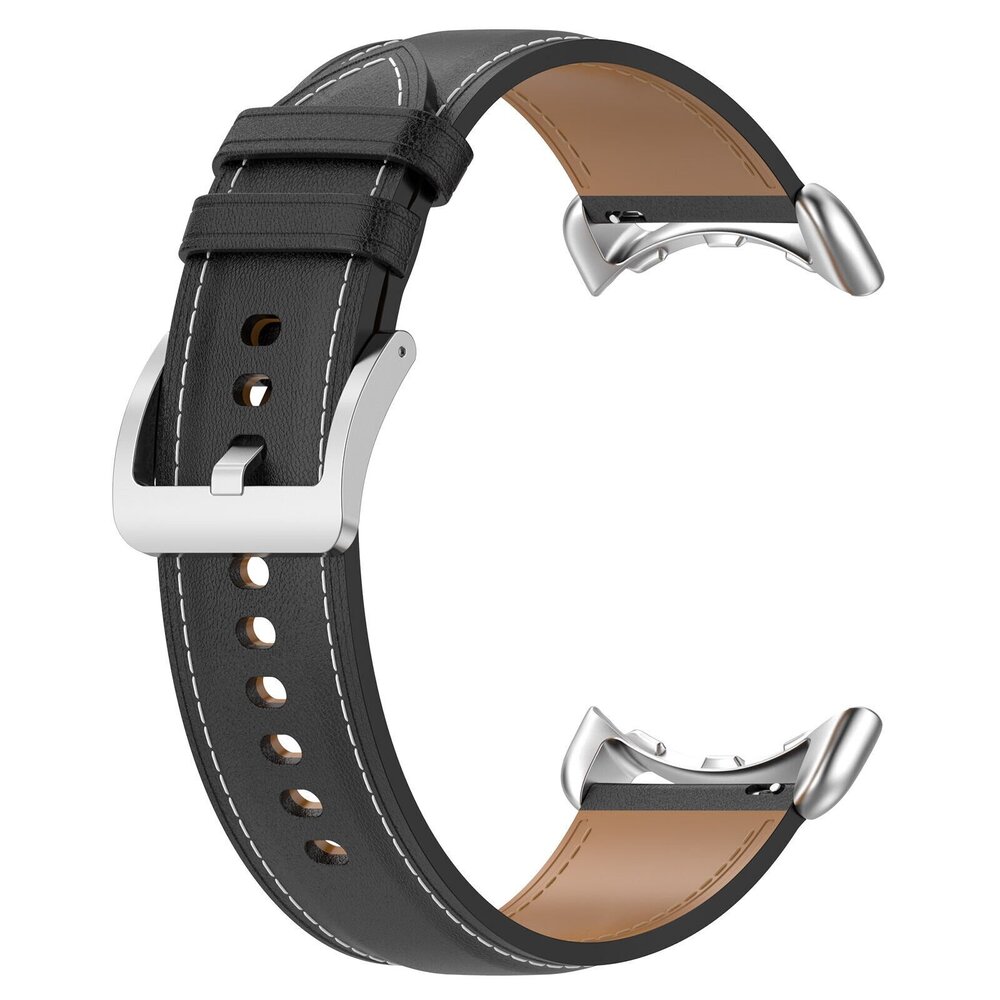 Strap-it Strap-it Google Pixel Watch 1/2 leather strap (black)