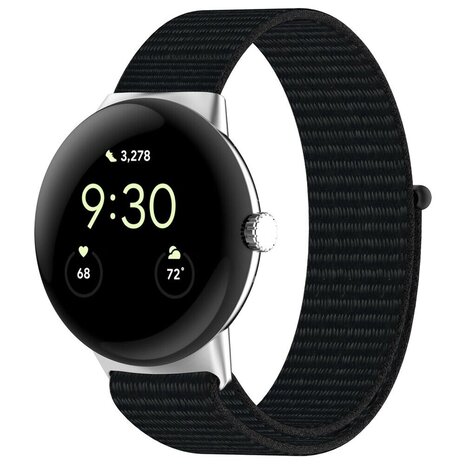 Google Pixel Watch 1/2 nylon strap (black)