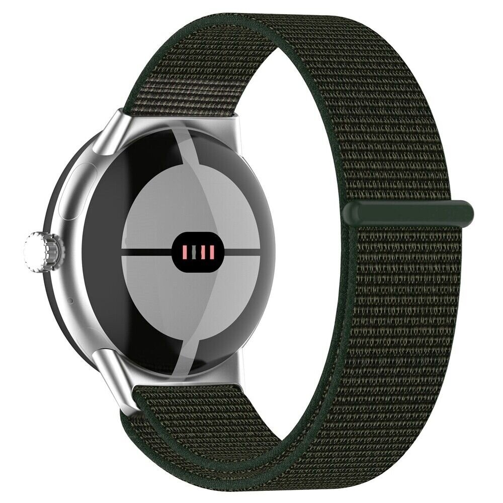 Google Pixel Watch 1 2 nylon strap green