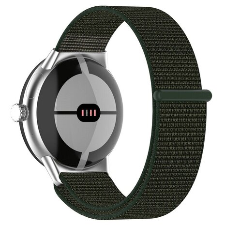 Strap-it Strap-it Google Pixel Watch 1/2 nylon strap (green)
