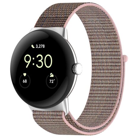 Google Pixel Watch 1 2 nylon strap pink