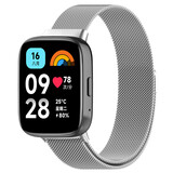 Strap-it Redmi Watch 3 Active / Lite Milanese band (silver) Strap-it Redmi Watch 3 Active / Lite Milanese band (silver)