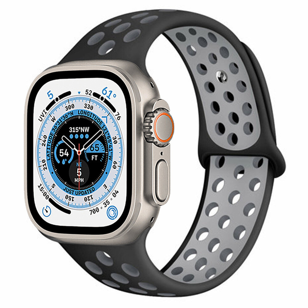 Strap-it Strap-it Apple Watch Ultra Sport+ Strap (Black/Grey) Strap-it Strap-it Apple Watch Ultra Sport+ Strap (Black/Grey)