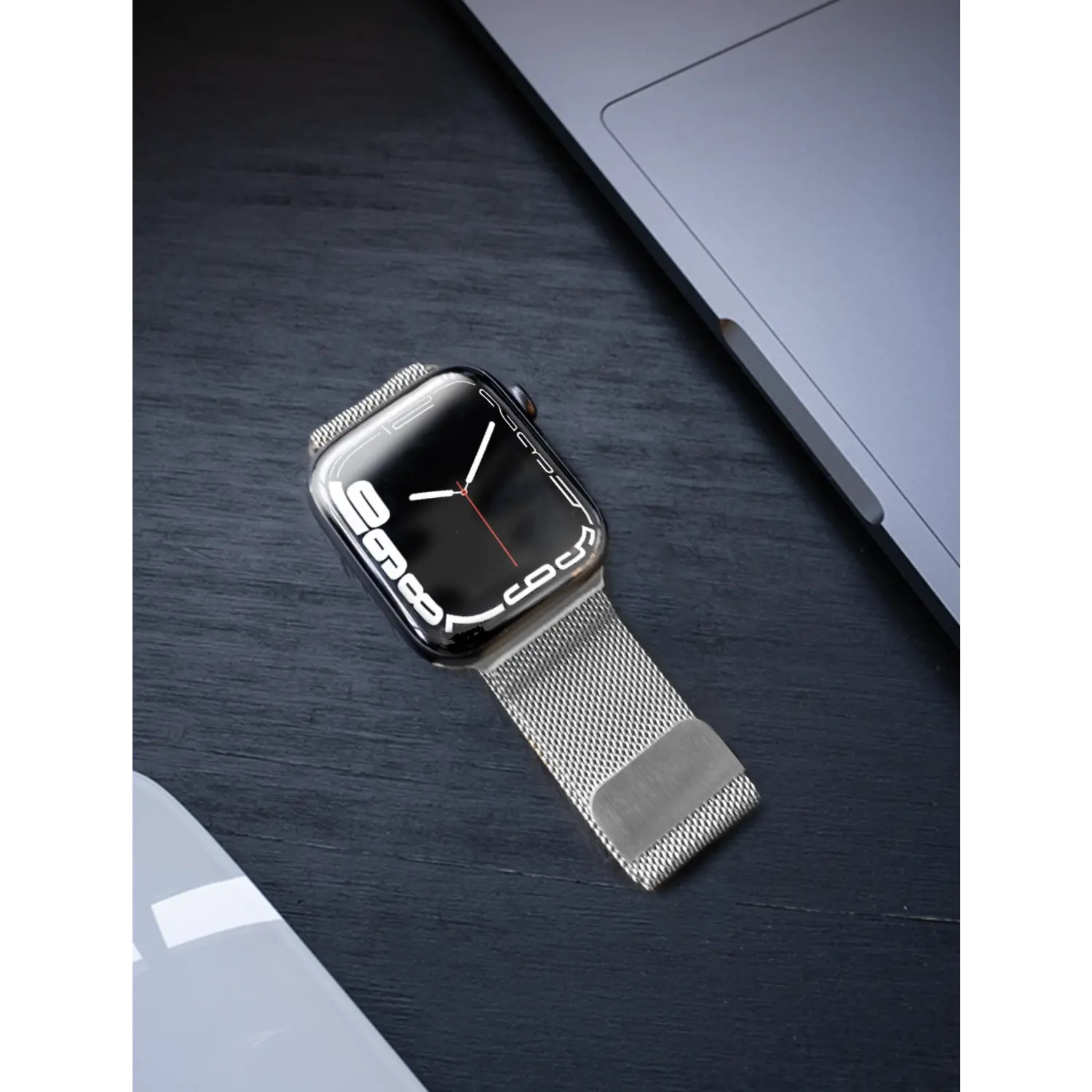 Strap it Strap it Apple Watch Ultra Milanese Strap Silver