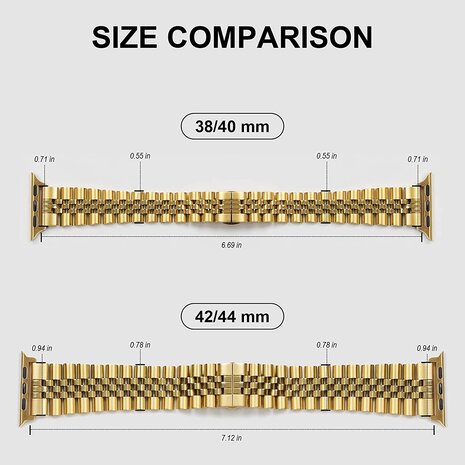 Strap-it Strap-it Apple Watch Ultra Steel Strap Jubilee (Gold) Strap-it Strap-it Apple Watch Ultra Steel Strap Jubilee (Gold)
