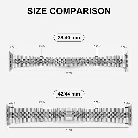 Strap-it Strap-it Apple Watch Ultra Steel Strap Jubilee (Silver) Strap-it Strap-it Apple Watch Ultra Steel Strap Jubilee (Silver)